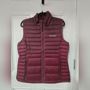 Columbia Burgundy Puffer Vest